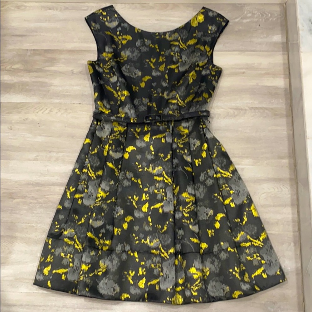Eliza J Silver with Gold accent dress